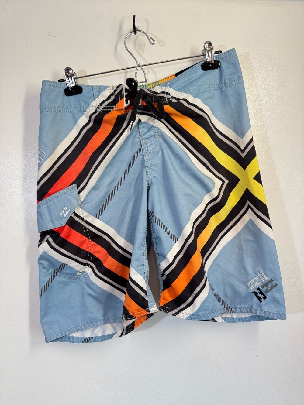 Billabong Brian Grubb Wake Series Board Shorts Mens 32 Y2K Blue Orange
